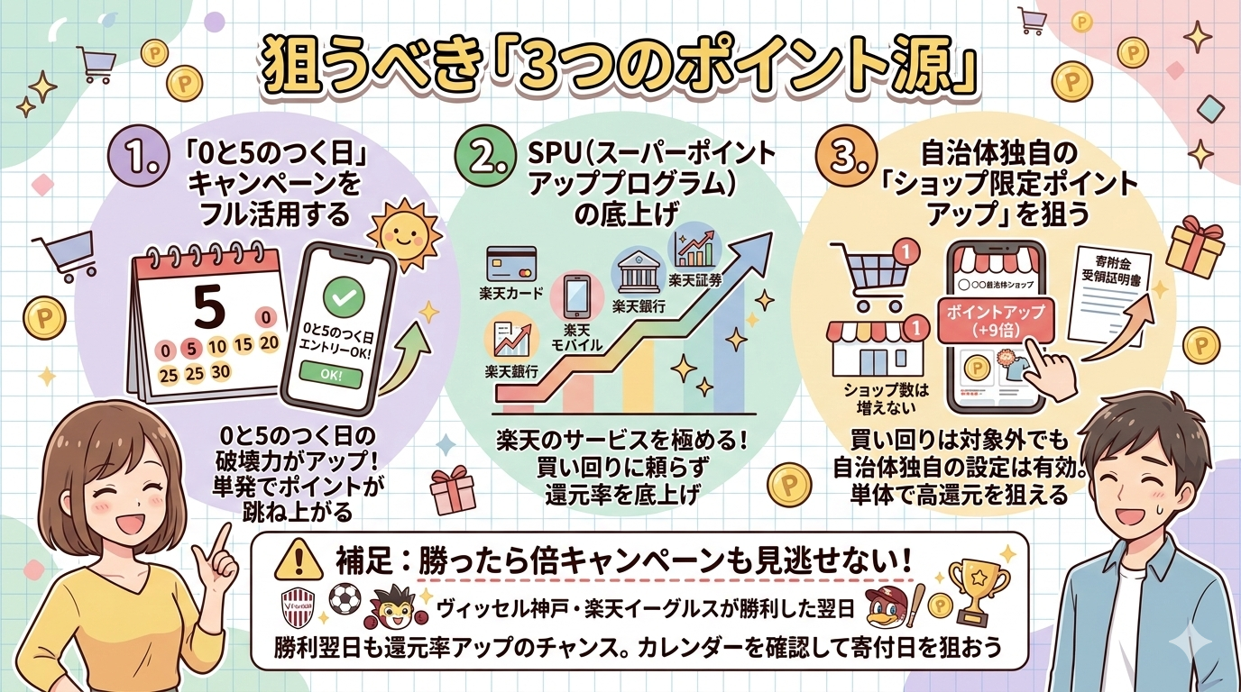 楽天ポイント狙い目図解